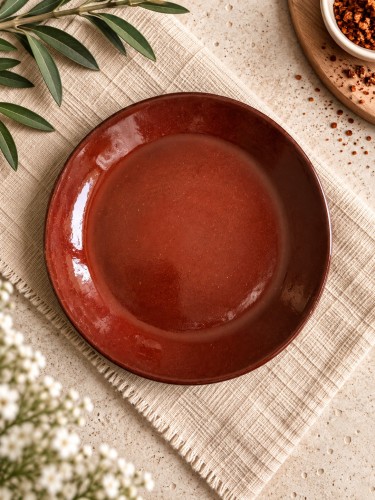Talerzyk spodek 16 cm bordowo-brązowy.jpg