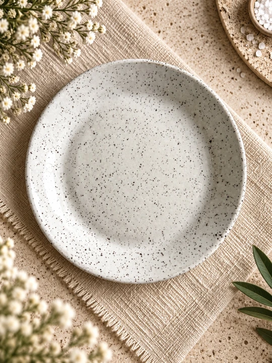 Talerzyk spodek 16 cm stracciatella hand made