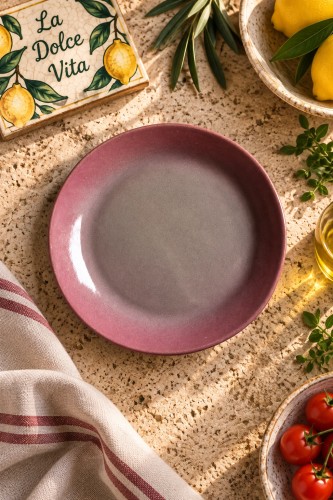 Talerzyk spodek 16 cm la dolce vita szaro-różowy.jpg