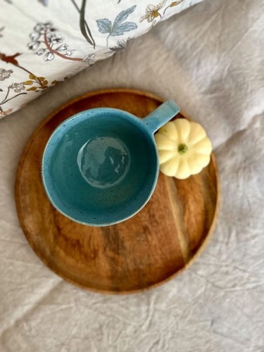 turkusowa filiżanka ceramiczna.JPG