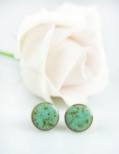 kolczyki ceramiczne turkusowe nakrapiane (1) (Kopiowanie).jpg