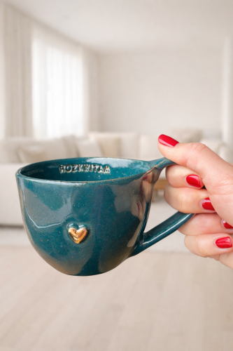 Kubek z ceramiki handmade