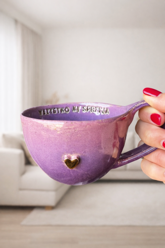 Filiżanka ręcznie robiona ceramika