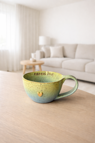 Filiżanka ceramiczna z napisem