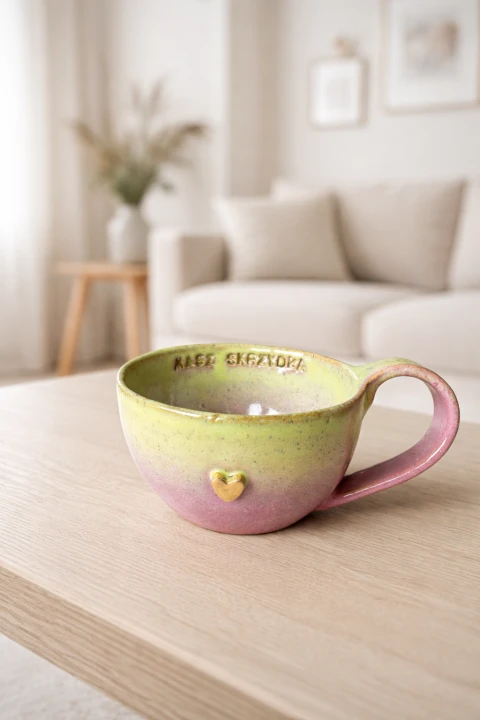 Masz skrzydła napis na filiżance