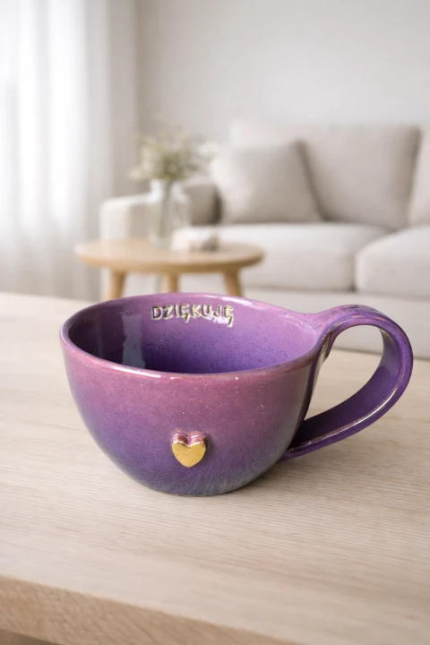 Kubek z napisem dziękuję